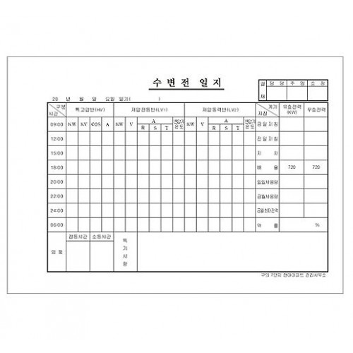 82-11. 수변전일지